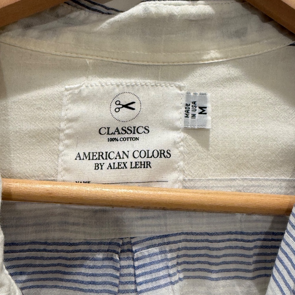 American Colors Linen Button Down - Picture 3 of 5